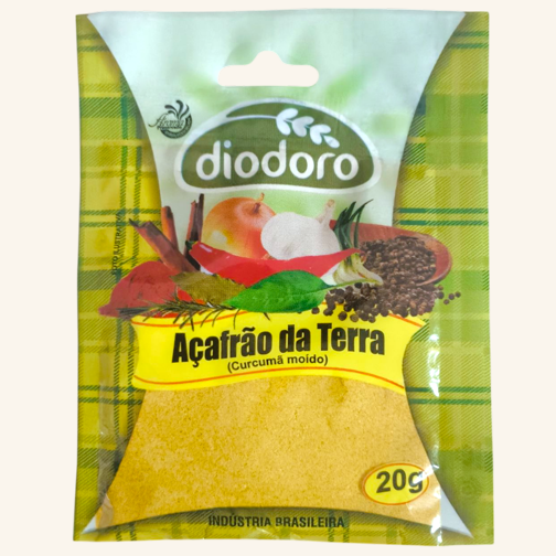 Embalagem ilustrativa de Açafrão da Terra