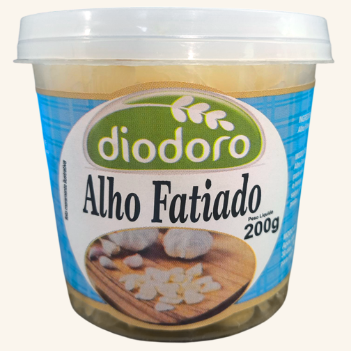 Embalagem ilustrativa de Alho Fatiado