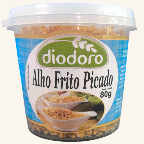 Embalagem ilustrativa de Alho Frito Picado