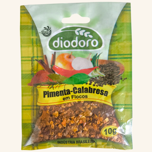 Embalagem ilustrativa de Pimenta Calabresa em Flocos