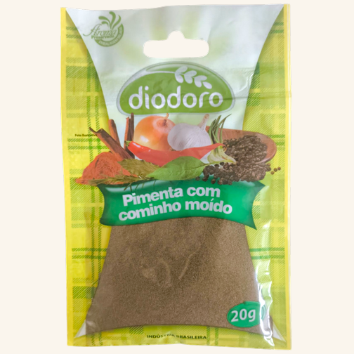 Embalagem ilustrativa de Pimenta com Cominho Moído