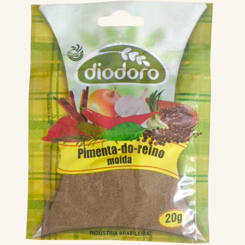 Embalagem ilustrativa de Pimenta-do-reino Moída