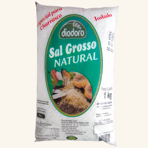 Embalagem ilustrativa de Sal Grosso Natural