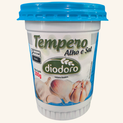 Embalagem ilustrativa de Alho e Sal