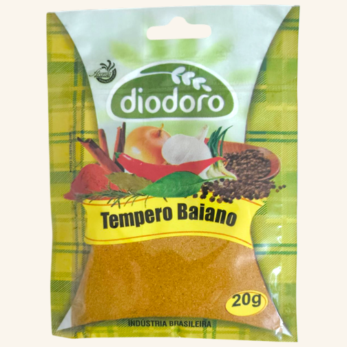 Embalagem ilustrativa de Tempero Baiano
