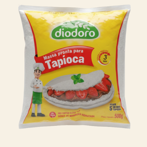 Embalagem ilustrativa de Massa pronta para Tapioca